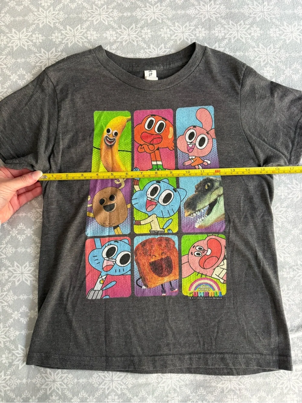 The Amazing World of Gumball Tee Shirt Kid’s Medium Color Block Graphic Print